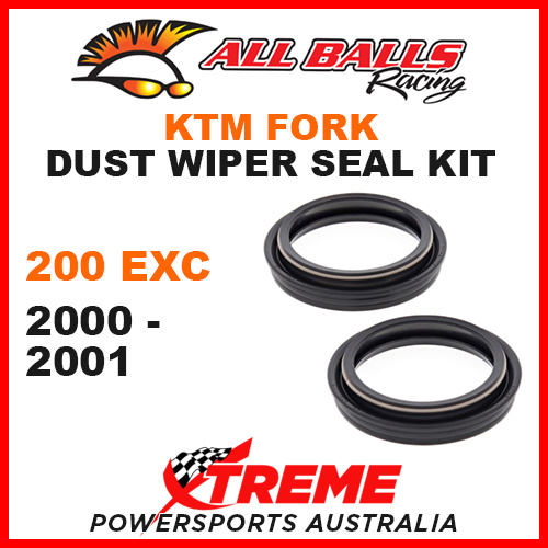 All Balls 57-137 KTM 200EXC 200 EXC 2000-2001 Fork Dust Wiper Seal Kit