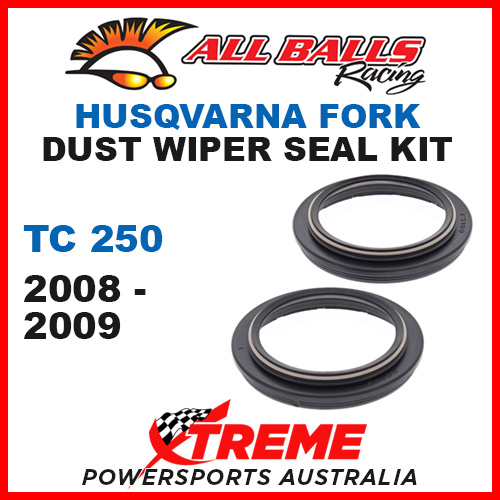 All Balls 57-140 Husqvarna TC250 TC 250 2008-2009 Fork Dust Wiper Seal Kit