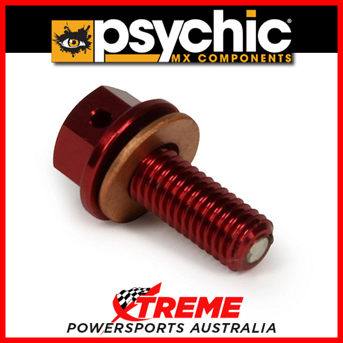 Psychic 58-MX-12960RD Honda CRF450 R 2002-2015 Red Magnetic Drain Plug