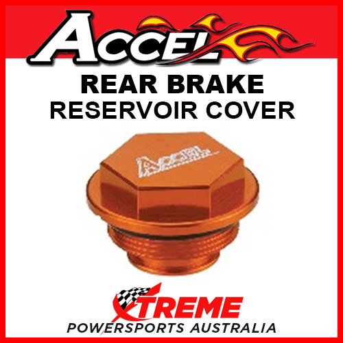 Accel KTM 250 EXC-F 2007-2016 Orange Rear Brake Reservoir Cover 64.RBC-04 