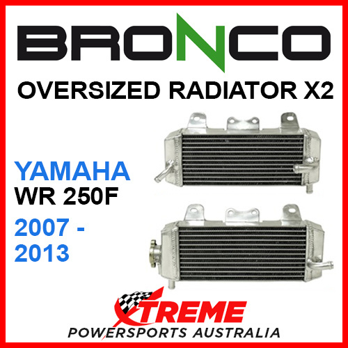 Psychic/Bronco YAMAHA WR250F WRF250 2007-2013 OVERSIZED Dual Radiator