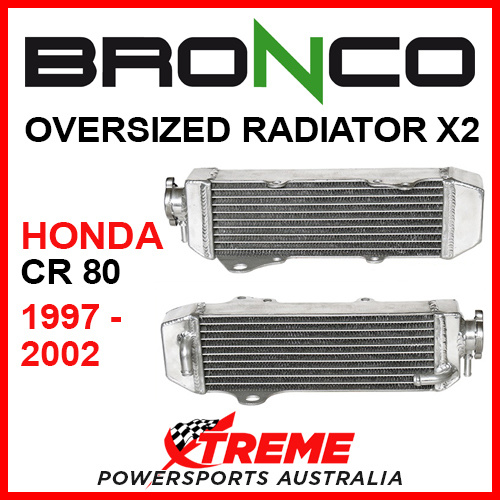 Psychic/Bronco HONDA CR80 CR 80 1997-2002 OVERSIZED Dual Radiator