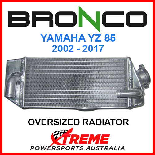 Psychic/Bronco YAMAHA YZ85 YZ 85 2002-2017 OVERSIZED Single Aluminium Radiator