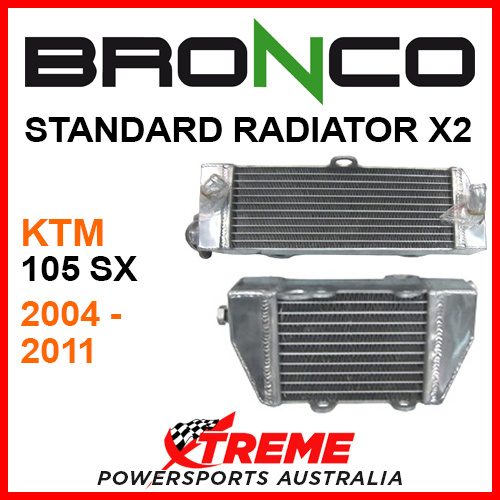 Psychic/Bronco KTM 105SX 105 SX 2004-2011 STANDARD Dual Radiator
