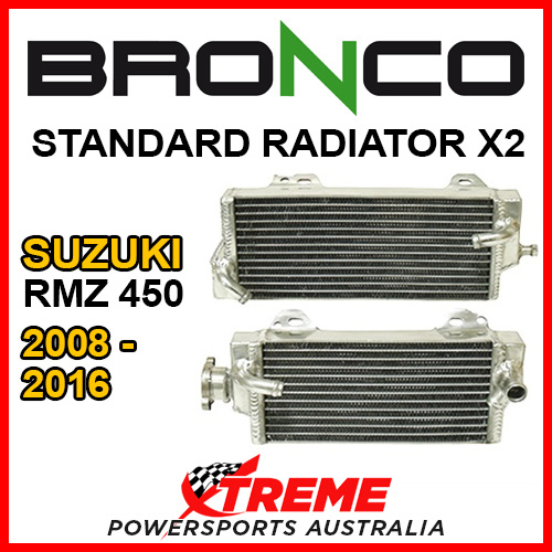 Psychic/Bronco For Suzuki RMZ450 RMZ 450 2008-2016 STANDARD Dual Radiator