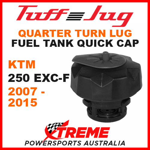 KTM 250 EXC-F 250EXCF 2007-2015 Lug Quarter Turn Tuff Jug Tank Quick Cap Black