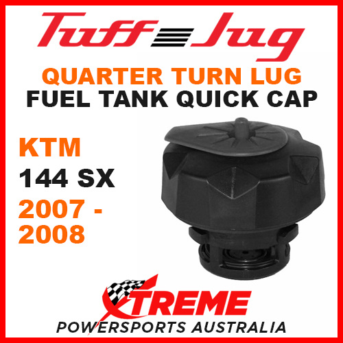 KTM 144 SX 144SX 2007-2008 Lug Quarter Turn Tuff Jug Tank Quick Cap Black