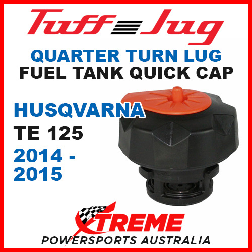 Husqvarna TE125 2014-2015 Lug Quarter Turn Tuff Jug Tank Quick Cap Blk Org