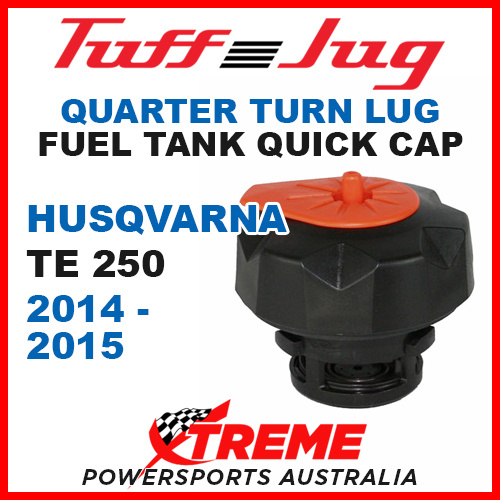 Husqvarna TE250 2014-2015 Lug Quarter Turn Tuff Jug Tank Quick Cap Blk Org