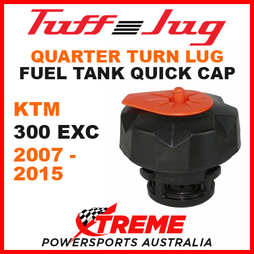 KTM 300 EXC 300EXC 2007-2015 Lug Quarter Turn Tuff Jug Tank Quick Cap Blk Org