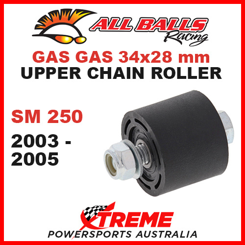 79-5001 Gas Gas SM250 2003-2005 34x28mm Upper Chain Roller w/ Inner Bearing