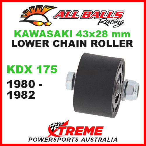 79-5006 Kawasaki KDX175 1980-1982 43x28mm Lower Chain Roller w/ Inner Bearing