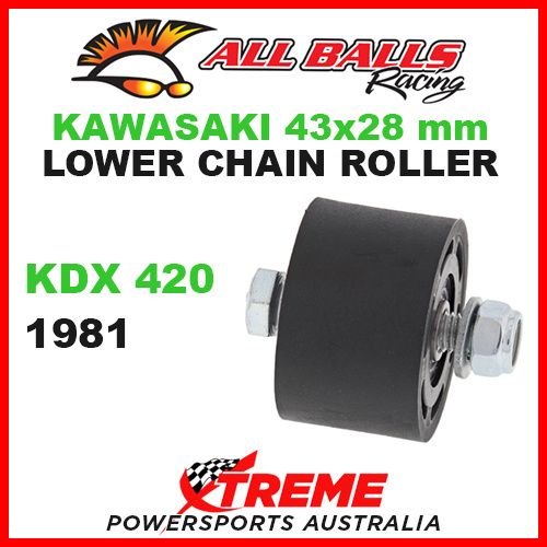 79-5006 Kawasaki KDX420 1981 43x28mm Lower Chain Roller w/ Inner Bearing