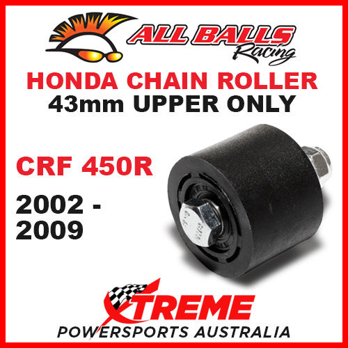 MX 43mm Upper Chain Roller Kit Honda CRF450R CRF 450R 2002-2009 Dirt Bike, All Balls 79-5007