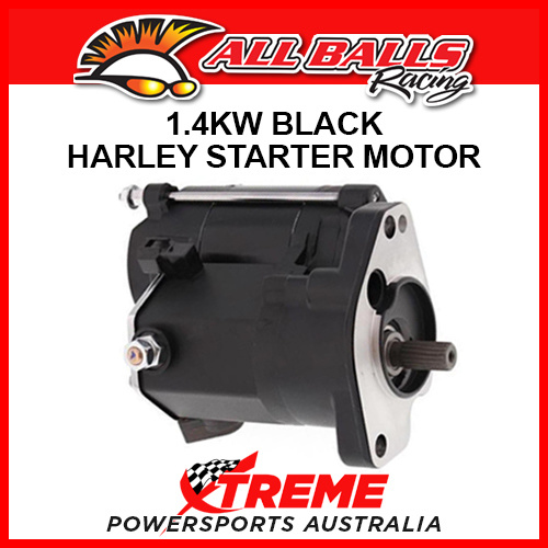 All Balls 80-1001 HD Softail Heritage FLST 1989-2006 1.4kW Black Starter Motor