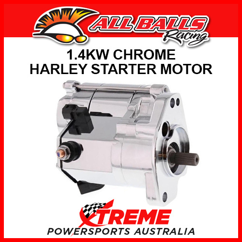 All Balls 80-1002 HD Softail Bad Boy FXSTSB 1995–1997 1.4kW Chrome Starter Motor