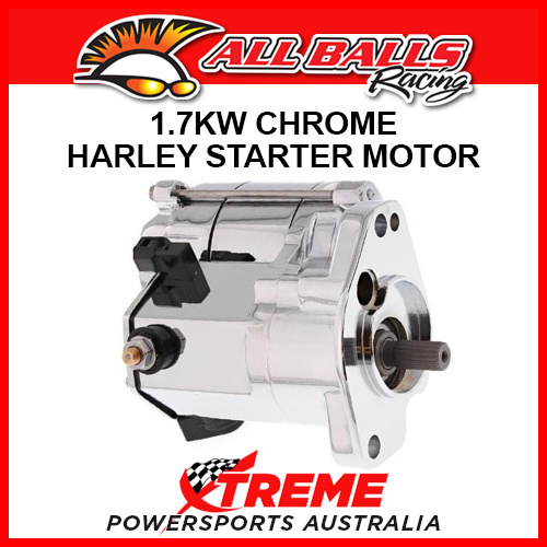 All Balls 80-1004 HD Super Glide Low Rider Convertible FXRS-CONV 1989–1993 1.7kW Chrome Starter Motor