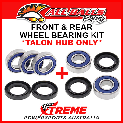 All Balls Kawasaki KX85 Big Wheel 01-07 Talon Hub Only, Front/Rear Wheel Bearings