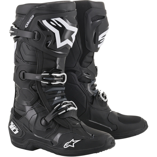 Alpinestars Tech 10 Adult Boots MX Black Size 9