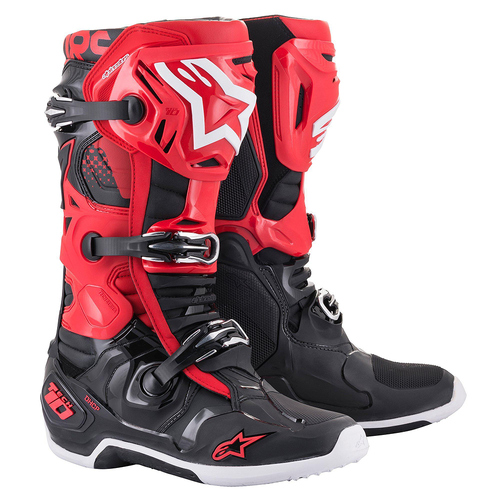 Alpinestars Tech 10 Adult Boots MX Red/Black Size 9