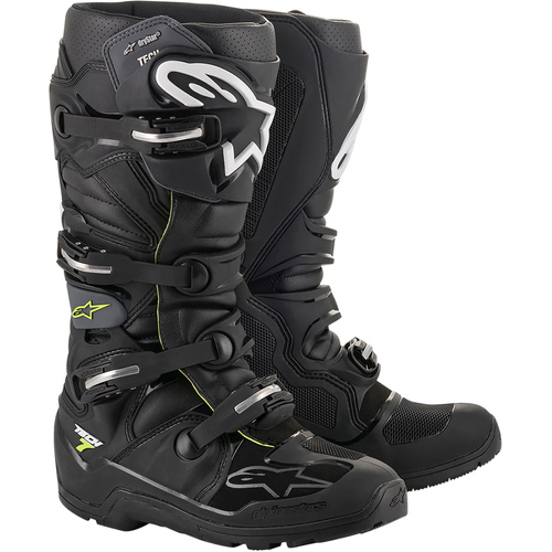 Alpinestars Tech 7 Drystar Enduro Adult Boots MX Black/Grey Size 9