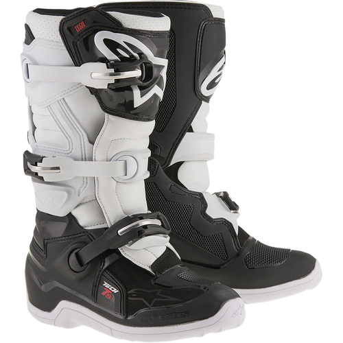 Alpinestars Tech 7S Youth Boots MX Black/White Size 7