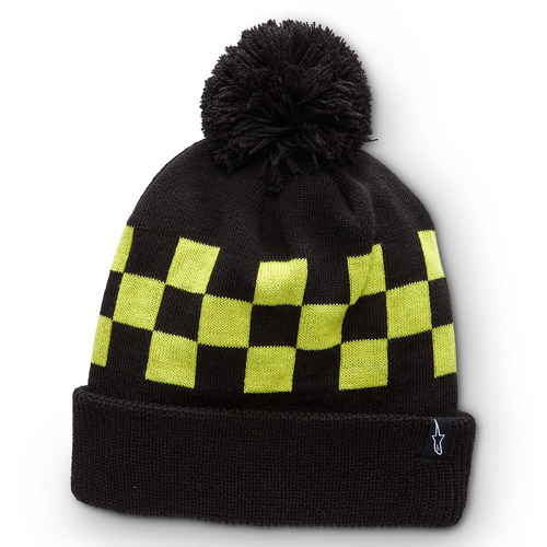 Alpinestars Winning Beanie Black Fluro Yellow No Size