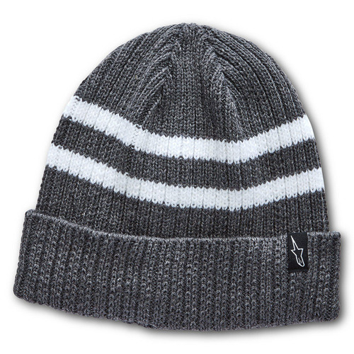 Alpinestars Roller Beanie Grey Heather with White Stripes No Size