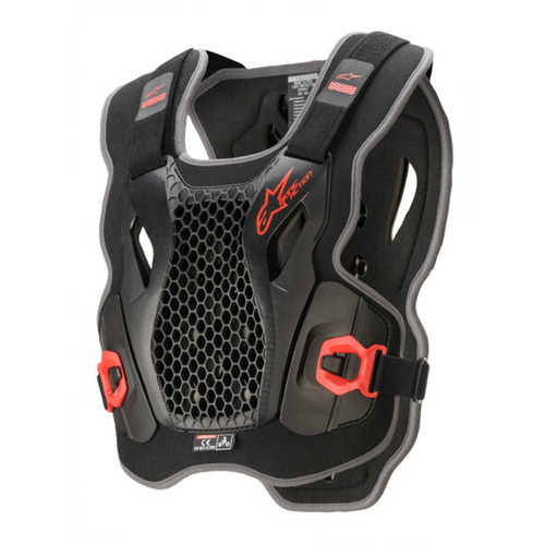 Alpinestars Adult Bionic Action Chest Protector Black/Red, Size Medium/Large