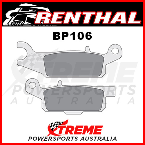 Renthal Yamaha YZ250 2008-2018 RC-1 Works Sintered Front Brake Pad BP106