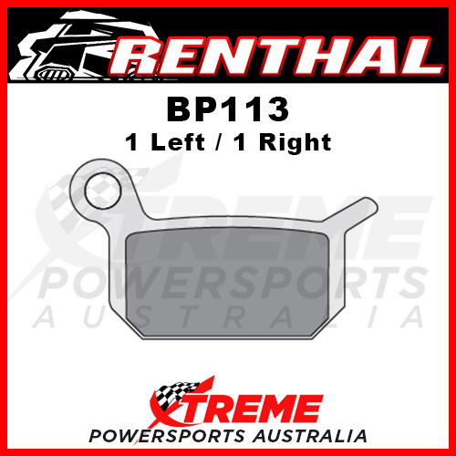 Renthal KTM50 SX Pro Senior LC 12" F/Wheel 04-15 RC-1 Works Sintered Rear Pad
