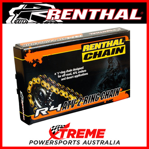 Renthal MX R4 525 X 120 Link SRS Motorbike Chain Gold Road