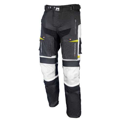 Motodry Black/Grey/Fluro Advent-Tour Trekker Pants S