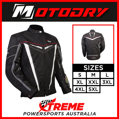 Mens Motorcycle Jacket Air Max DLS Black Motodry Small