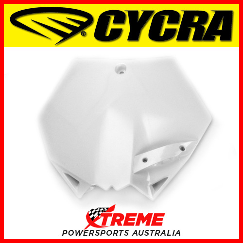 KTM SX 125-530 2007-2012 Cycra White Stadium Number Plate Front CY0800-42