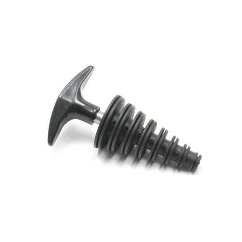 Exhaust Silencer Plug Small 15mm to 30mm Black, DRC D31-14-302