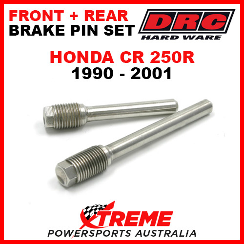 DRC Honda CR250R CR 250R 1990-2001 Front Rear Stainless Brake Pin Set D58-33-201