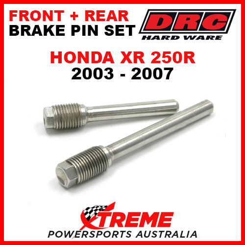 DRC Honda XR250R XR 250R 2003-2007 Front Rear Stainless Brake Pin Set D58-33-201