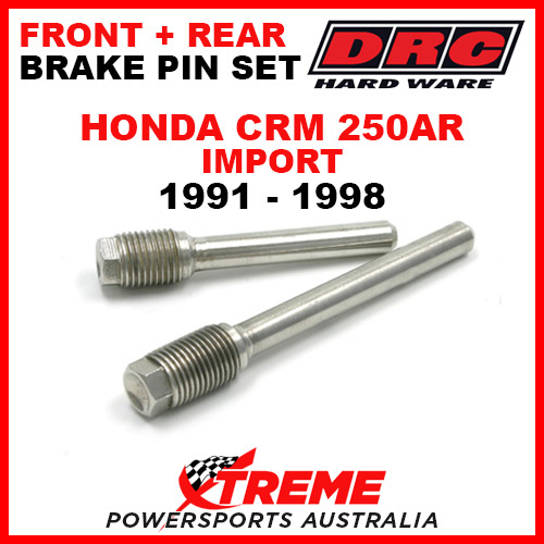 DRC Honda CRM250AR Import 91-98 Front Rear Stainless Brake Pin Set D58-33-201