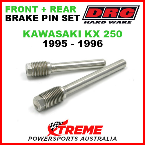 DRC Kawasaki KX250 KX 250 1995-96 Front Rear Stainless Brake Pin Set D58-33-201