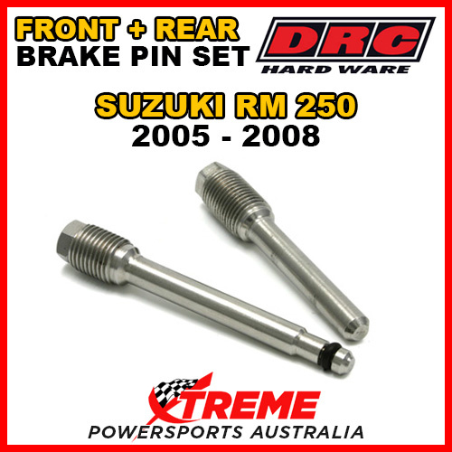 DRC For Suzuki RM250 RM 250 2005-2008 Front Rear Stainless Brake Pin Set D58-33-202