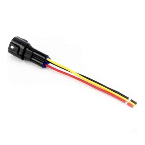 Denali Male 3-Pin DRL Pigtail Connector for Suzuki VX800 1990-1993
