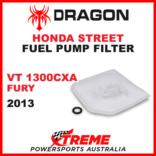 Whites VT1300CXA FURY 2013 ROAD BIKE STREET HONDA FUEL PUMP FILTER SQUARE STYLE