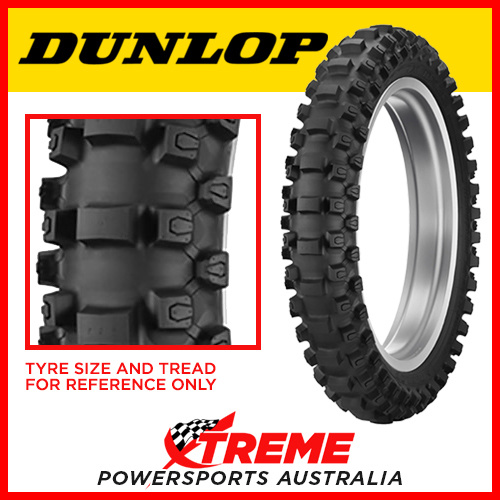 Dunlop Geomax Rear MX33 80/100-12 Mini MX Tyres Intermediate-Soft DMX3312080