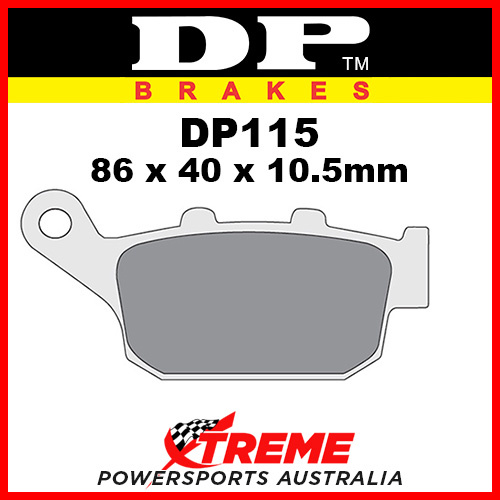 DP Brakes Honda XL700V Transalp 2008-2009 Sintered Metal Rear Brake Pad