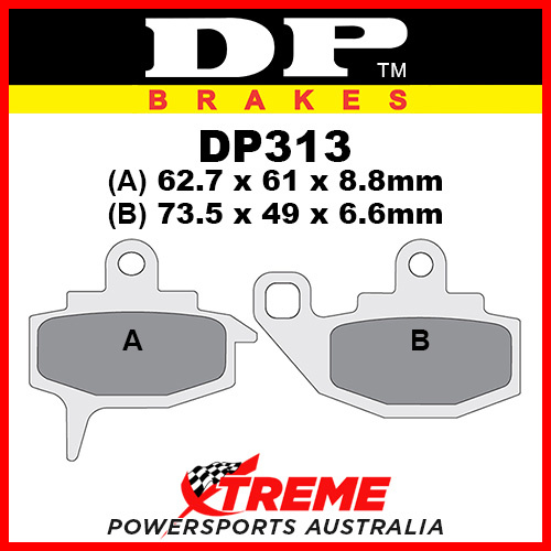 Kawasaki KX 250 E1/F1 87-88 DP Brakes Sintered Metal Front Brake Pad