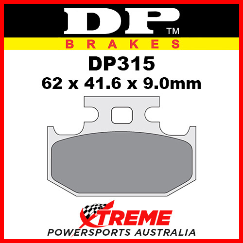 DP Brakes Kawasaki KX125 1989-1994 Sintered Metal Rear Brake Pad
