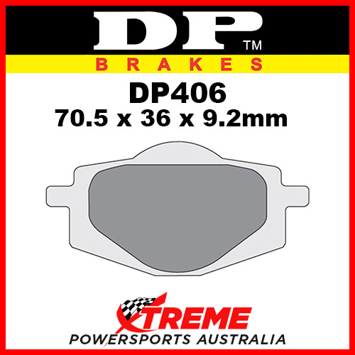 DP Brakes Yamaha YZ125 1988 Sintered Metal Rear Brake Pad