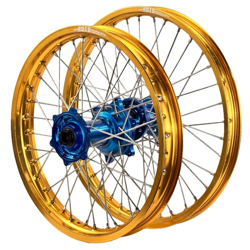 DID ENVY Gold/Blue 21/18 Wheel Set for Kawasaki KX500 1989-1992