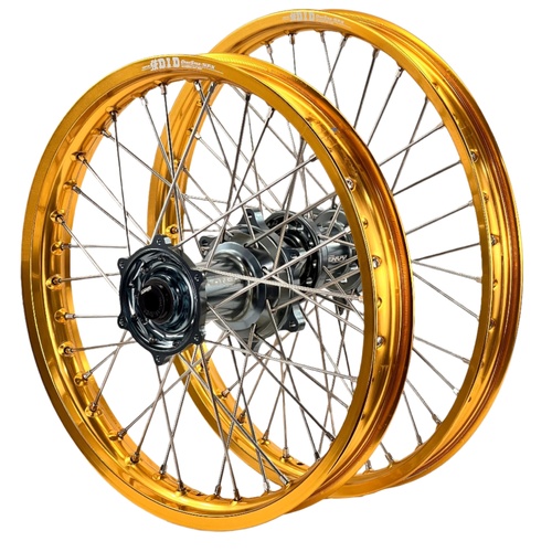 DID ENVY Gold/Titan 21/19 Wheel Set for Yamaha YZ125 1999-2001